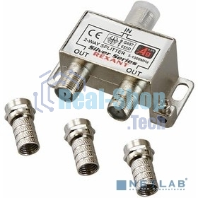 Делитель ТВ Rexant х 2 + 3 шт. F 
