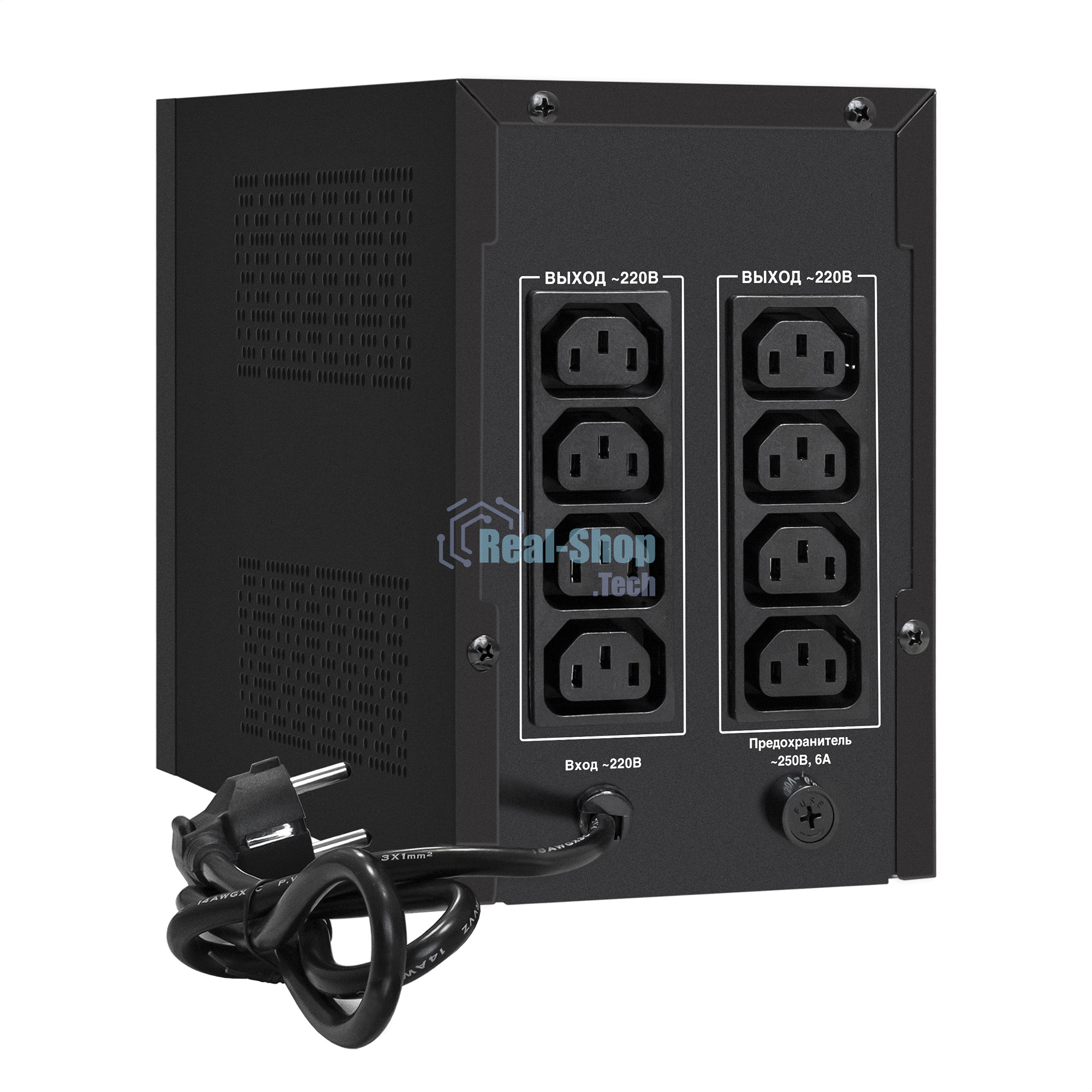 Источник бесперебойного питания ExeGate SpecialPro UNB-1500.LED.AVR.C13.RJ 1500VA/950W, LED, AVR, 6*IEC-C13, RJ45/11, черный