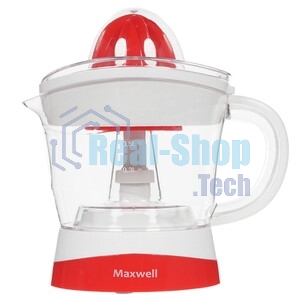 Соковыжималка Maxwell MW-1109(W) белый/красный, цитрусовая, 25 Вт, 700 мл, механическое