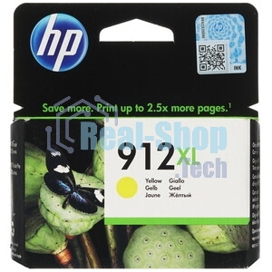 Картридж струйный HP 912XL 3YL83AE желтый увеличенной емкости (825 стр) для HP OfficeJet 801x, 802x