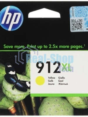 Картридж струйный HP 912XL 3YL83AE желтый увеличенной емкости (825 стр) для HP OfficeJet 801x, 802x