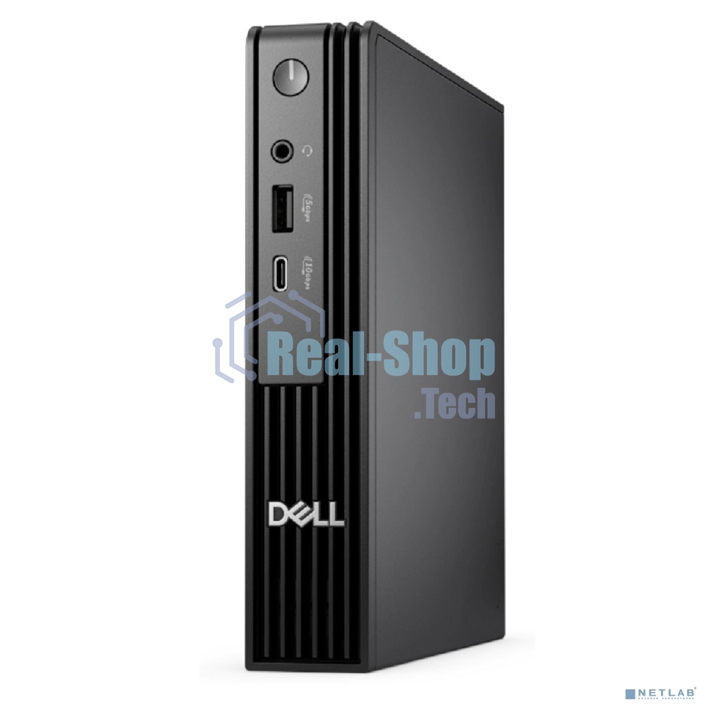 ПК Dell Pro Micro QCM1250 Micro i3 14100T (2.7) 8Gb SSD512Gb UHDG Windows 11 Pro GbitEth WiFi BT 90W мышь клавиатура черный (DPM -3860)