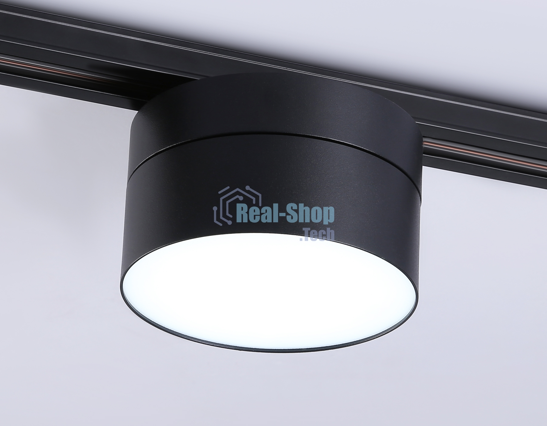 Трековый однофазный светодиодный светильник Ambrella light GL6879 BK черный LED 16W 4200K D115*90