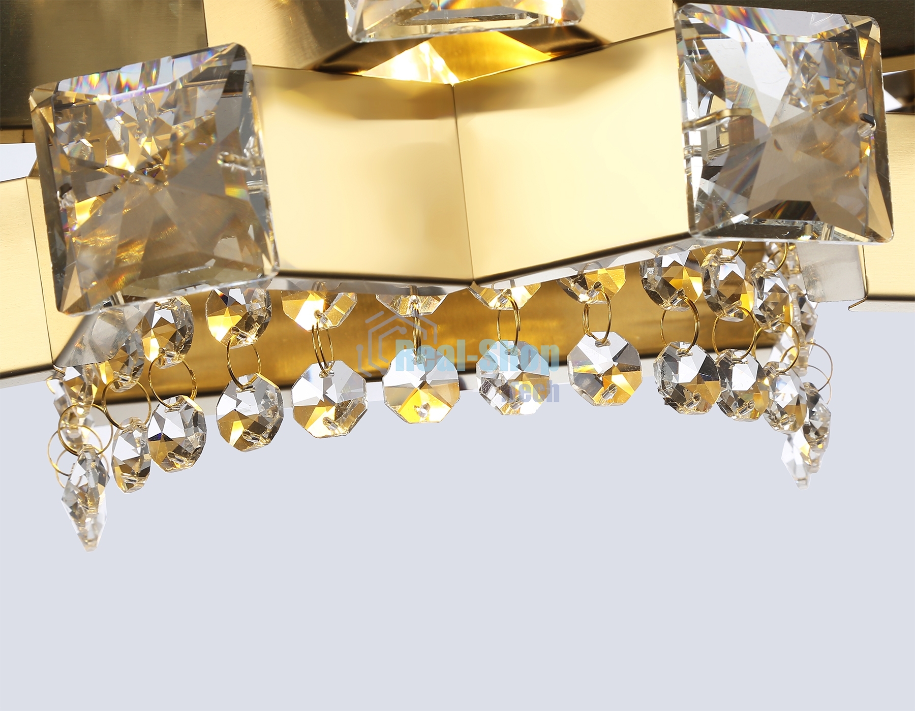 Настенный светильник Ambrella light LH41014/2 BS/CL латунь/прозрачный E14*2 max 40W 300*190*270