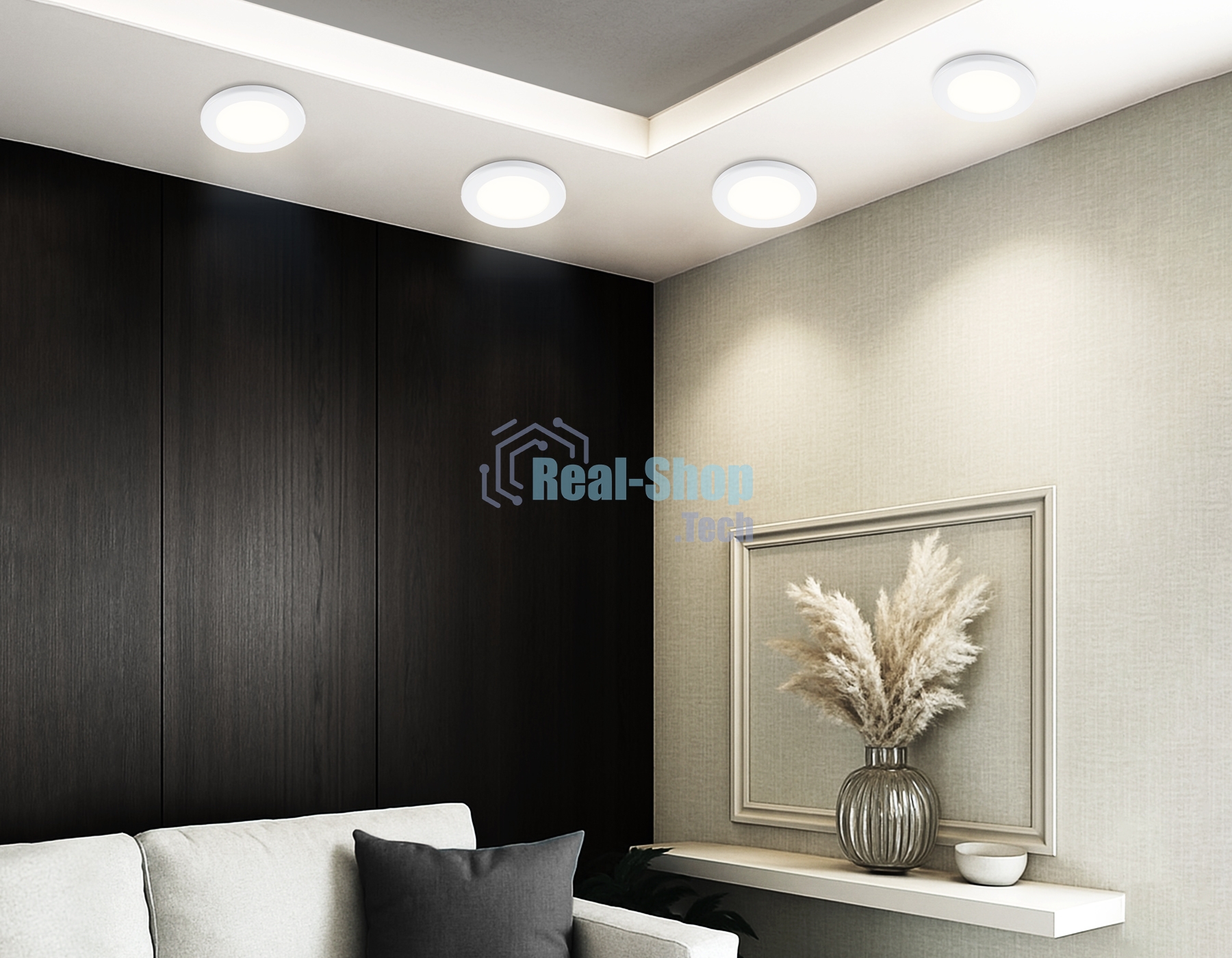 Светильник Ambrella light TN6630 WH белый IP44 GX53 D100*60