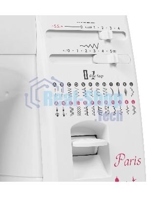 Швейная машина Janome Q-23P белый/рисунок, электромеханическая, вертикальный качающийся, 24 операции, автоматическая петля