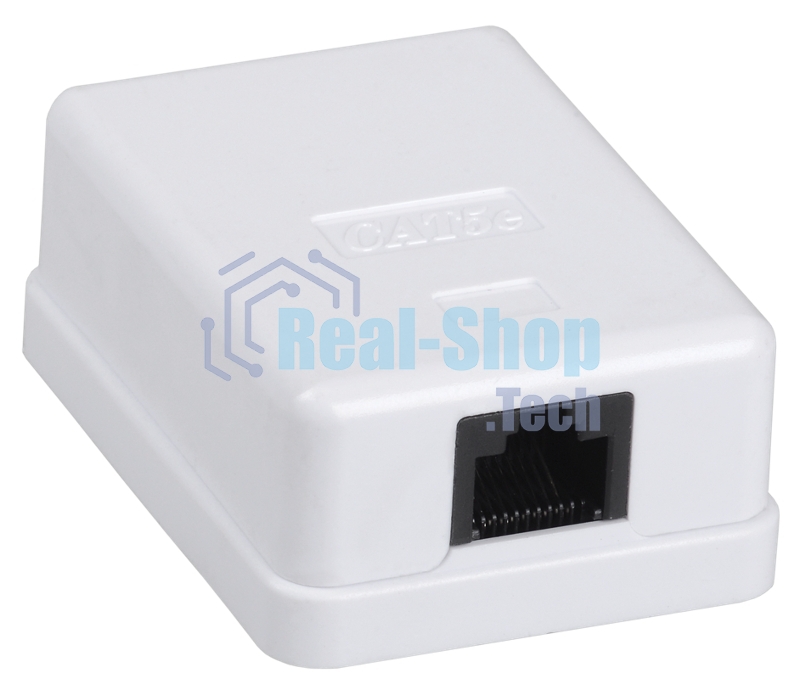 Розетка инф. настенная RJ45 кат. 5Е UTP 1 порт | CS2-1C5EU-12-G | GENERICA
