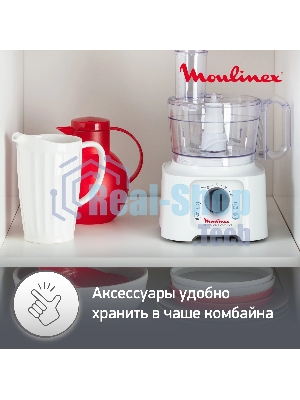 Кухонный комбайн Moulinex FP542111, белый