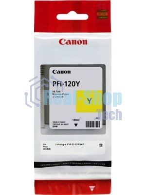 Картридж струйный Canon PFI-120 Y 2888C001 желтый (130мл) для Canon Canon imagePROGRAF TM-200/205