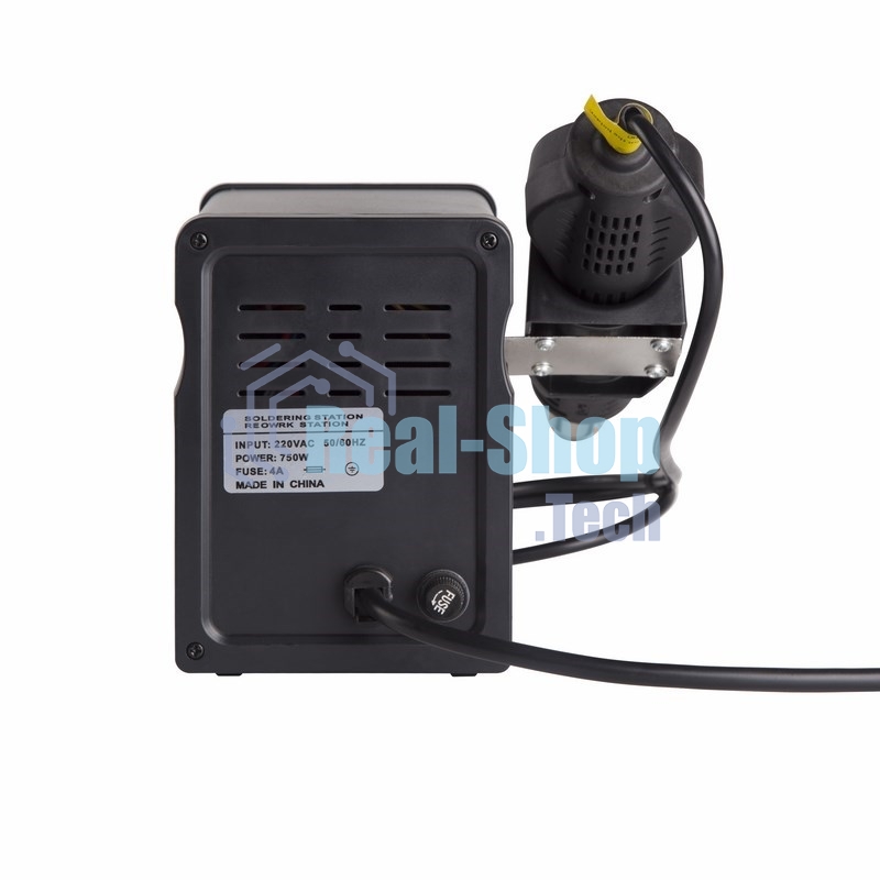 Паяльная станция Rexant, 2 в1: паяльник + термофен, с цифровым дисплеем, 150-500 °С