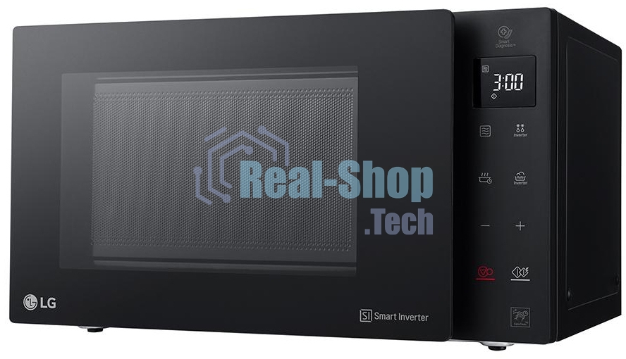 Микроволновая печь LG MW23R35GIB инвертор, черный, 23 л, 1000 Вт, переключатели - сенсор