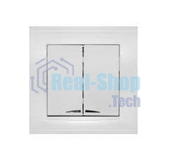 Выключатель 2-кл. СП Бриллиант 10А IP20 с подсветкой белый Universal 7947410