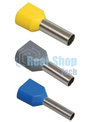 Наконечник-гильза изол. НГИ2 10-14 сл. кость (уп.100шт) ИЭК UTE10-D10-0-100