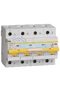 Выключатель автоматический модульный 4п C 100А 10кА ВА47-100 ИЭК MVA40-4-100-C