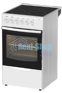 Плита электрическая Darina B 3607 W белый/черный, конфорок 4 шт, духовка 50 л, 50 см x 85 см x 56 см