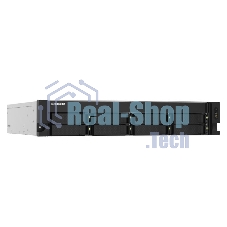 Сетевое хранилище без дисков SMB QNAP TS-832PXU-RP-4G 8-Bay 2U rackmount NAS, AL324 quad-core 1.7 GHz, 1x4Gb DDR4 RAM (max 1x16Gb), SATA 6Gb/s, 2x 10GbE SFP+ LAN, 2x 2.5 GbE LAN, 2xPSU. W/o RAIL-B02