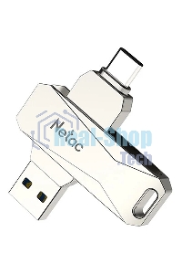 Флешка USB Netac U782C NT03U782C-128G-30PN dual USB 3.0+TypeC 128Gb, retail version