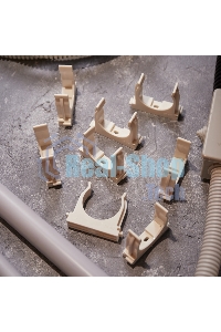 Крепеж-клипса для монтажного пистолета Rexant Ø 40 мм, белая (25 шт/уп)