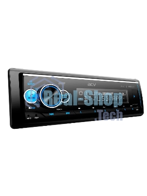 Автомагнитола ACV ADX-903BM, 1 DIN, Bluetooth, USB Type-A, AUX, пульт ДУ