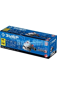 Угловая шлифовальная машина Зубр 125 мм, 1500 Вт, регулировка оборотов, серия Профессионал.