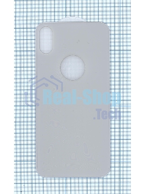 Защитное заднее стекло для iPhone XS белый