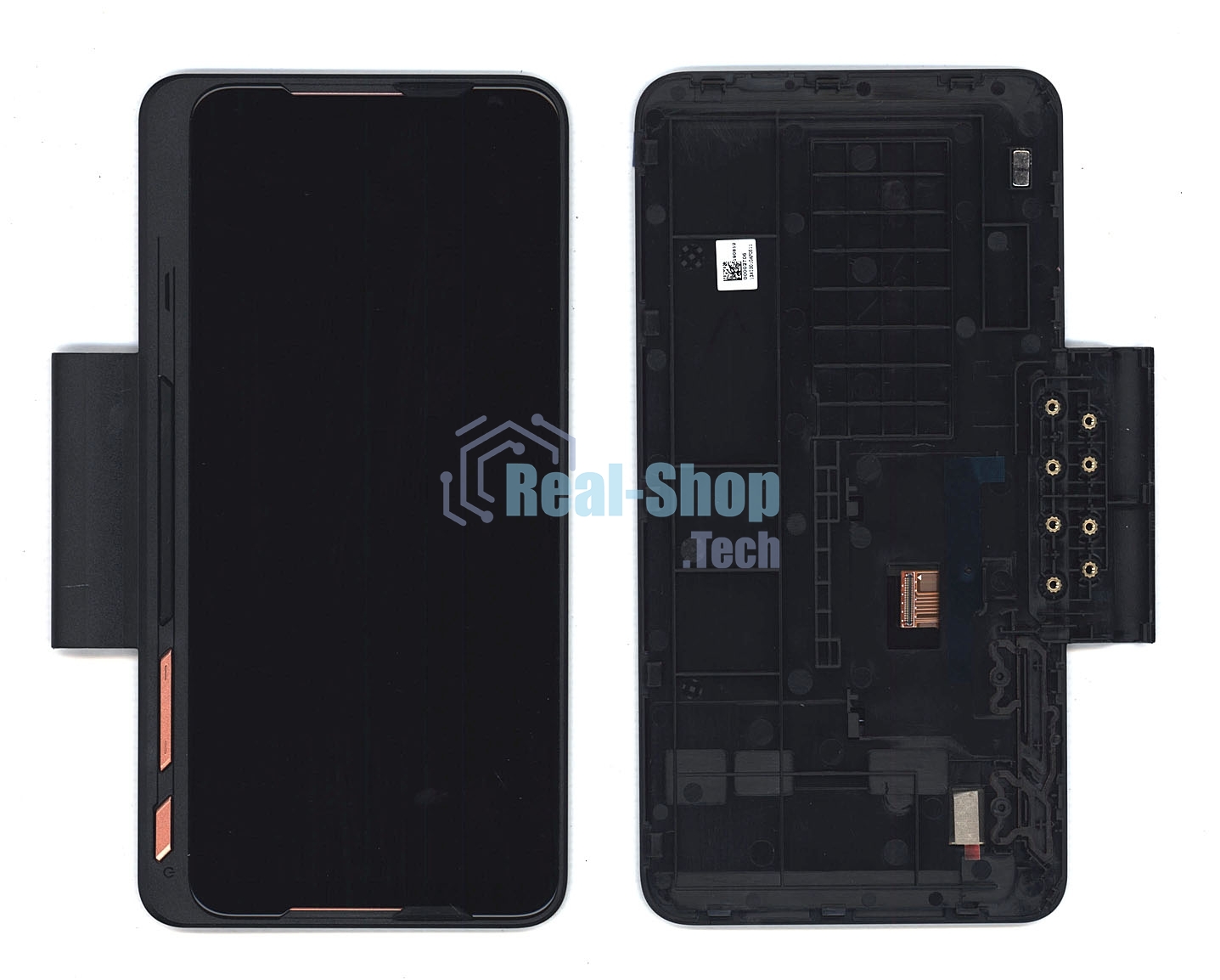 Дисплей для Asus ZS660KLS черный с рамкой