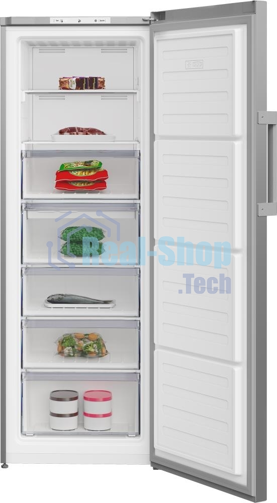Морозильная камера Beko B1RFNK292G, серый, 255 л, 5 ящиков