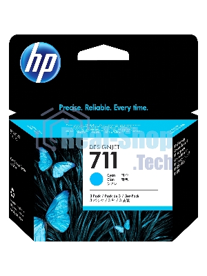 Картридж струйный HP №711 CZ134A голубой x3уп. для HP DJ T120/T520 (29мл)