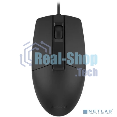 Мышь проводная A4Tech OP-335S черный, 1200 dpi, USB, кнопки - 3