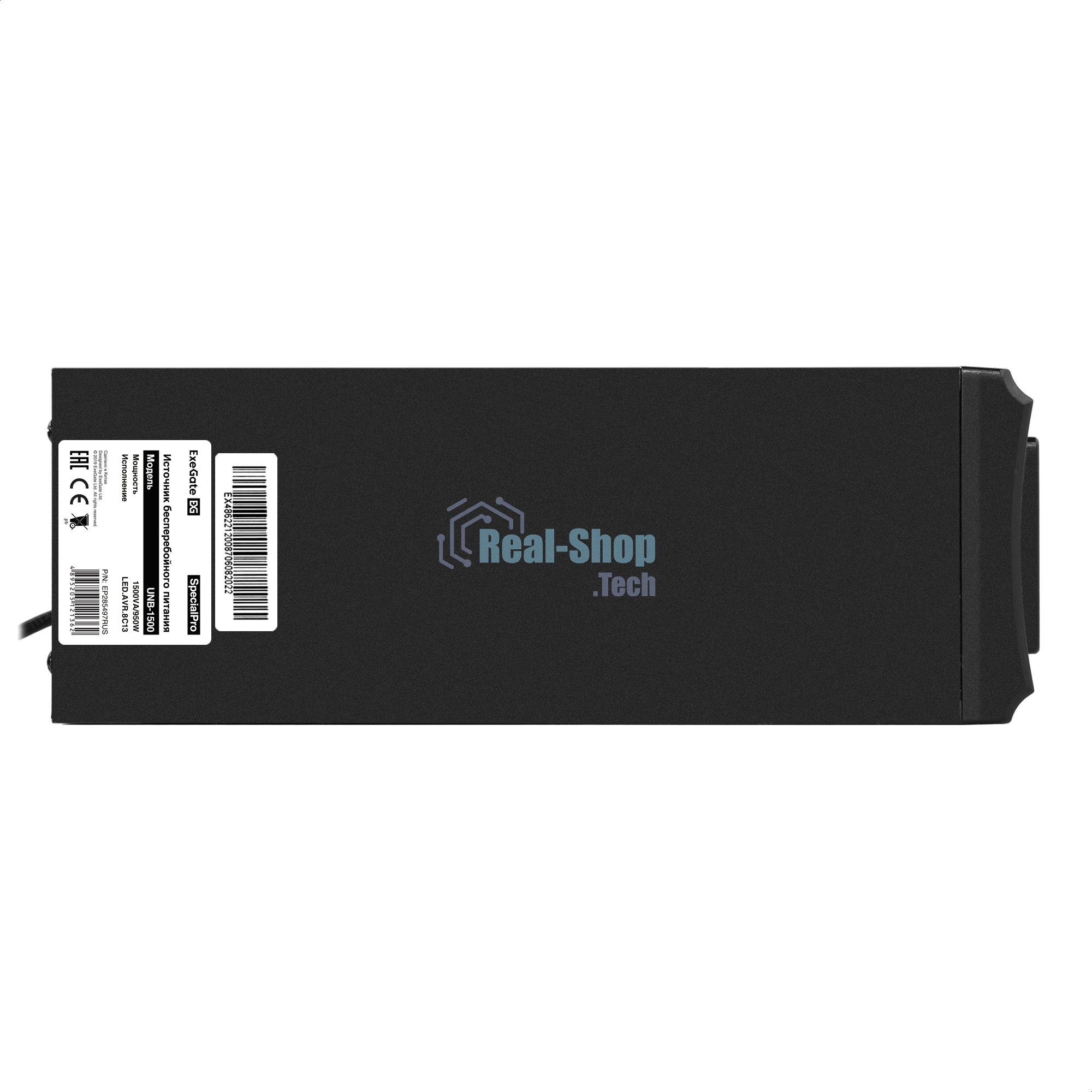 Источник бесперебойного питания ExeGate SpecialPro UNB-1500.LED.AVR.C13.RJ 1500VA/950W, LED, AVR, 6*IEC-C13, RJ45/11, черный