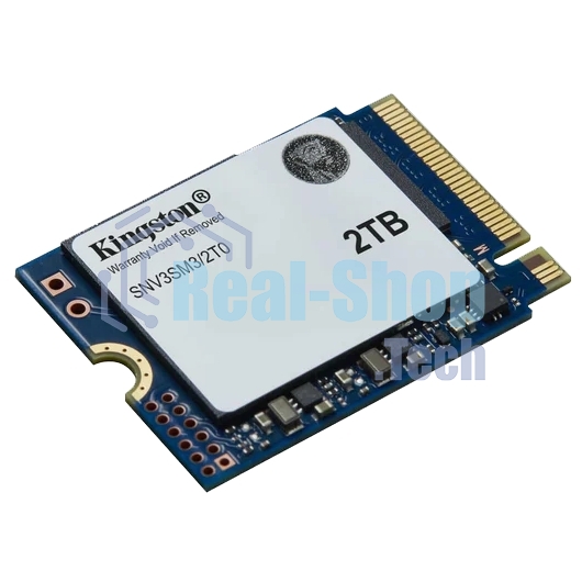 Накопитель SSD Kingston NV3, 2000Gb, M.2(22x30мм), NVMe, PCIe 4.0 x4, 3D TLC, R/W 6000/5000Mb/s, TbW 640, DWPD 0.2 (60 мес)