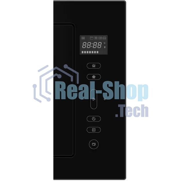 Микроволновая печь встраиваемая Brandt, 3 функции приготовления, 8 автоматических программ, гриль, размораживание, сенсорное управление, таймер, объем 25 л, защита от детей, черный