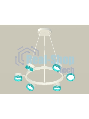 Светильник Ambrella light XB9191251/6 SWH/BL белый песок/голубой GX53 (C9191, N8488)