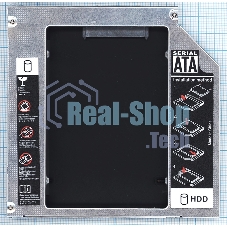 Переходник дополнительного HDD кредл в отсек CD/DVD SATA 12.7 мм