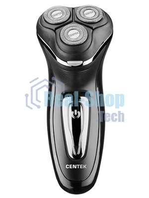 Электробритва Centek CT-2166 (хром/черный) ротор, АККУМУЛЯТОР + РАБОТА ОТ СЕТИ,триммер