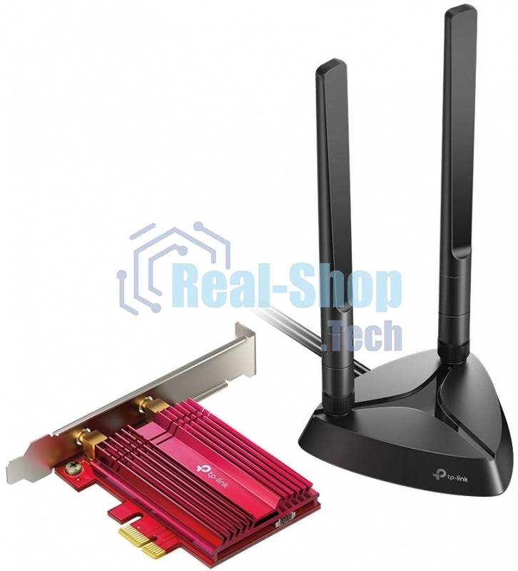 Адаптер TP-Link Wi-Fi 11AX 3000Mbps dual-band PCI-E adapter, two external Antennas