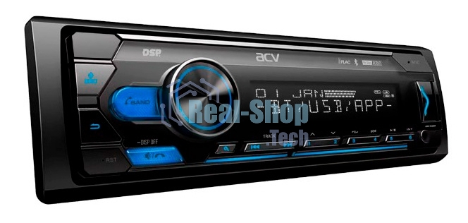 Автомагнитола ACV ADX-905BM, 1 DIN, Bluetooth, USB Type-A, AUX, пульт ДУ