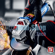 Угловая шлифовальная машина Зубр 125 мм, 1500 Вт, регулировка оборотов, серия Профессионал.