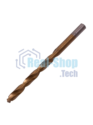 Сверло по металлу Matrix, 6,5 мм, HSS, нитридтитановое покрытие, цилиндрический хвостовик