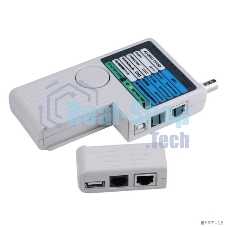 Тестер для витой пары ITK 4в1 RJ45/RJ11/BNC/USB с элем. пит.