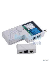 Тестер для витой пары ITK 4в1 RJ45/RJ11/BNC/USB с элем. пит.