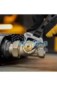 Ключ разводной Denzel 115 мм, CrV, кованый, укороченная рукоятка