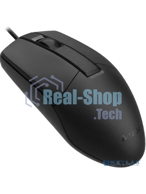 Мышь проводная A4Tech OP-335S черный, 1200 dpi, USB, кнопки - 3