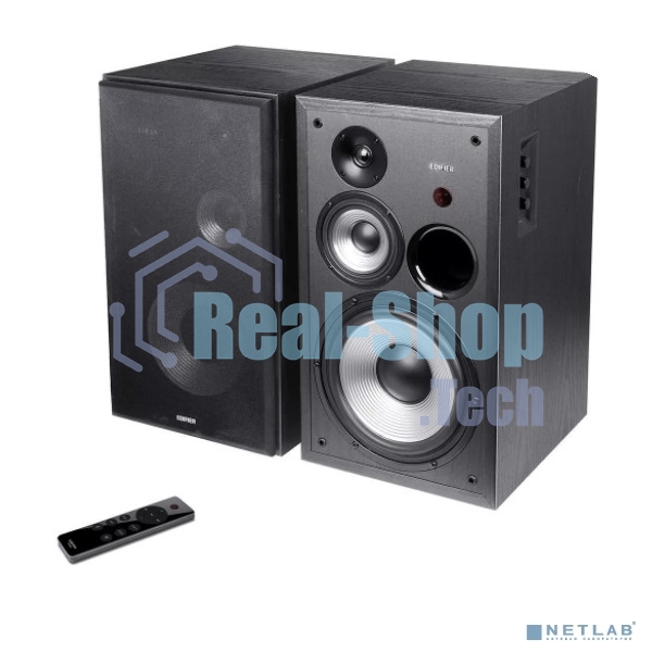 Колонки Edifier R2850DB Black Активные, 150W RMS, 42-20000Гц, дерево, пульт ДУ, Bluetooth 5.1,выход на сабвуфер,Opt/Coaxial,2 RCA