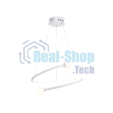 Светильник Ambrella light FL66291 WH белый 39W 3000K-6400K D500*1000 (ПДУ ИК)