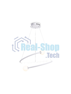 Светильник Ambrella light FL66291 WH белый 39W 3000K-6400K D500*1000 (ПДУ ИК)