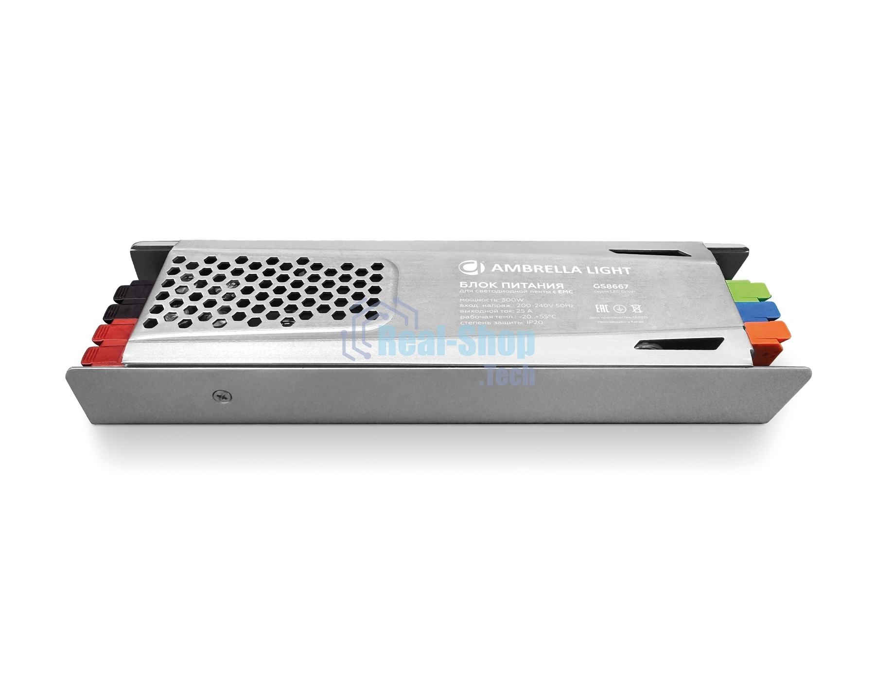 Блок питания GS8667 12V 300W 25A IP20 200-240V EMC 198*58*28