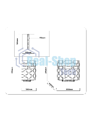 Настенный светильник Ambrella light LH41014/2 BS/CL латунь/прозрачный E14*2 max 40W 300*190*270