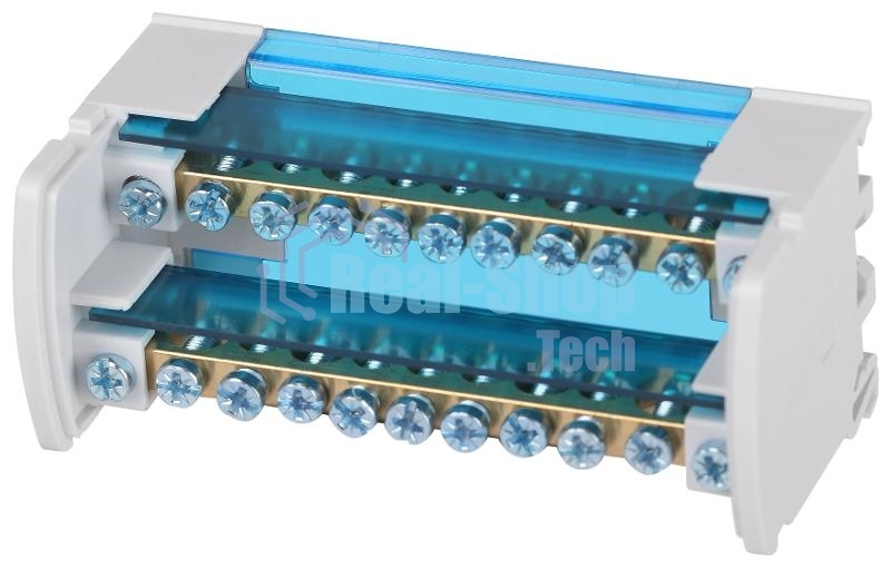 Шины на DIN-рейку ЭРА NO-224-97 в корпусе кросс-модуль ШНК 2х11 L+PEN