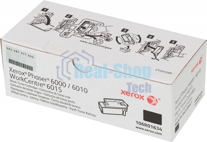 Картридж лазерный Xerox 106R01634 черный для Xerox Ph 6000/6010N/WC 6015 (2000 стр.)(Channels)